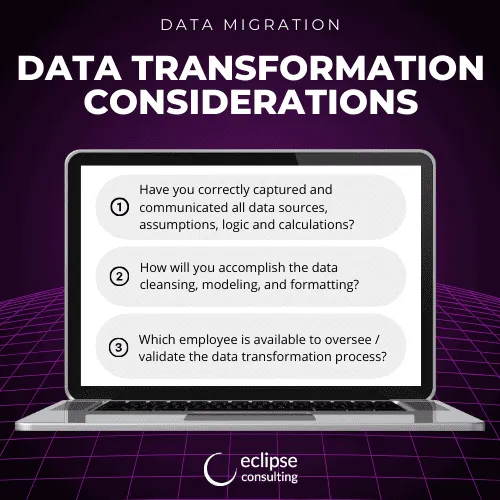 data transformation considerations