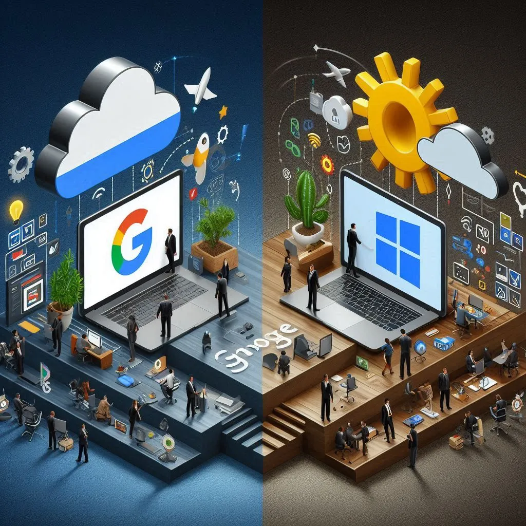 A Comparative Analysis of Google Workspace and Microsoft 365 Hero