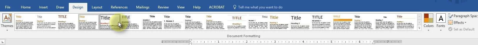 Apply different styles in Microsoft Word